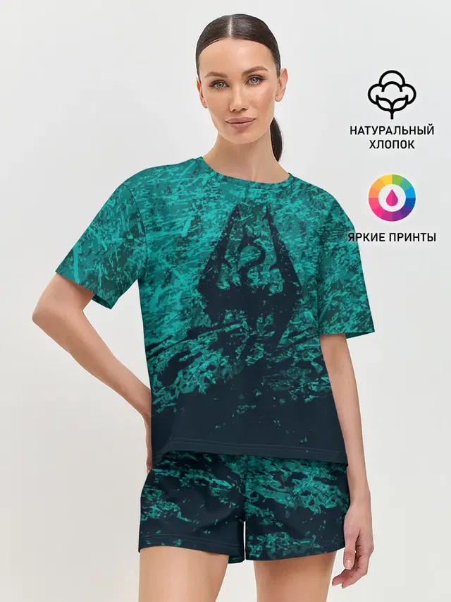Женская пижама с шортами