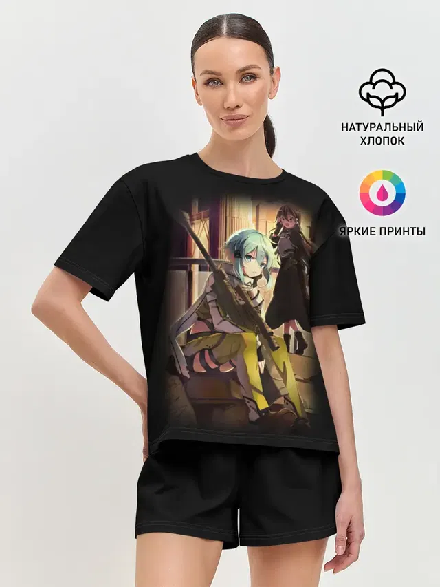 Женская пижама с шортами