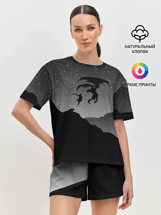Женская пижама с шортами