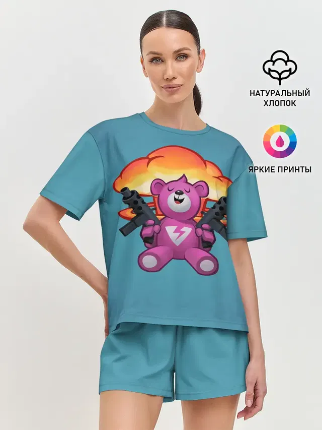 Женская пижама с шортами