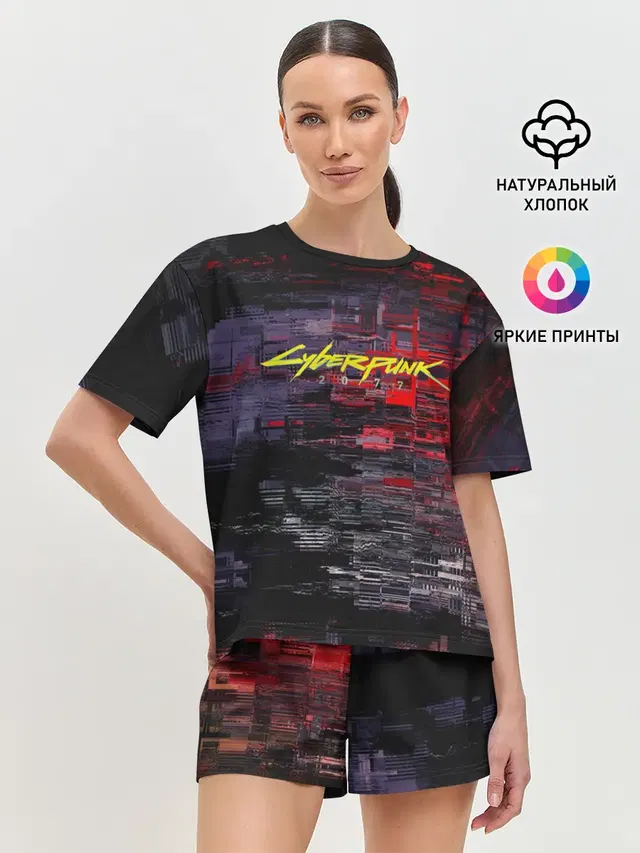 Женская пижама с шортами