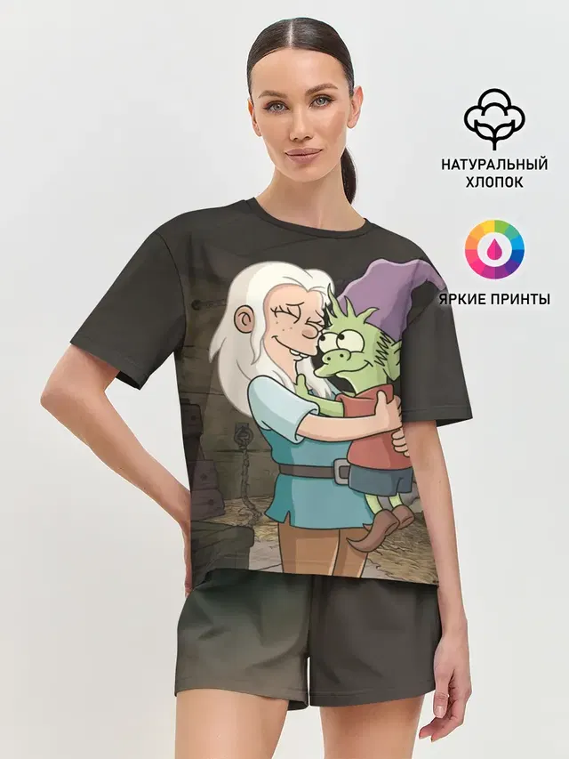 Женская пижама с шортами