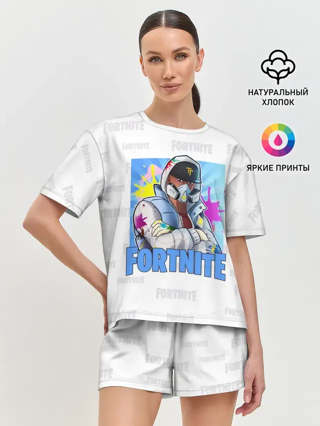 Женская пижама с шортами