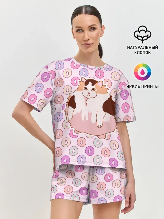 Женская пижама с шортами