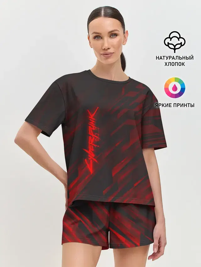Женская пижама с шортами
