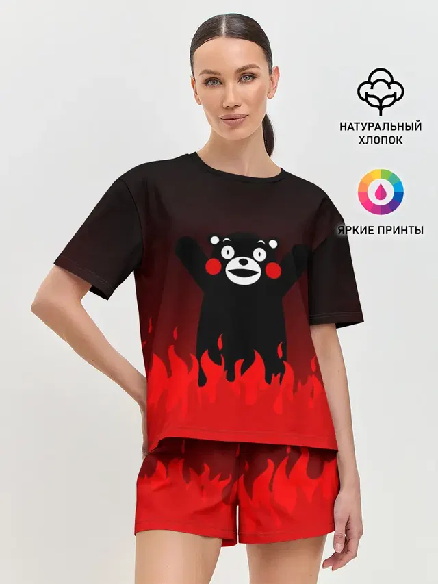 Женская пижама с шортами