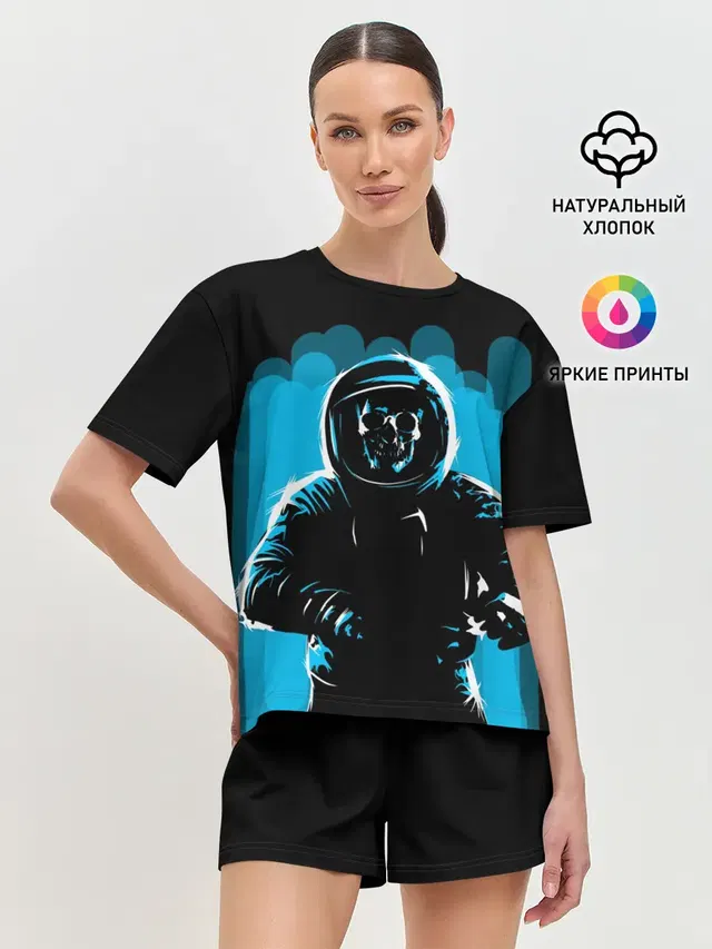 Женская пижама с шортами с принтом «Dead Space»