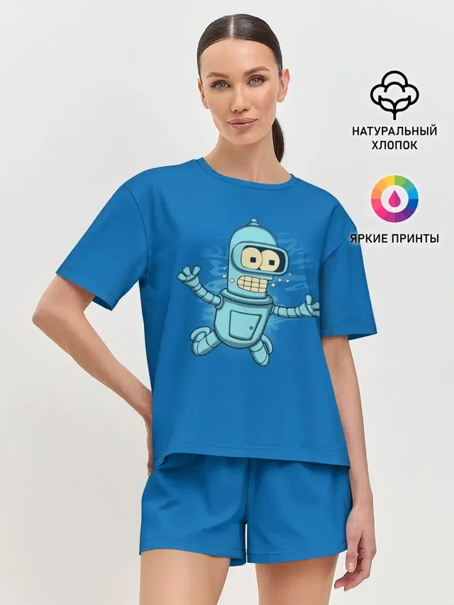 Женская пижама с шортами