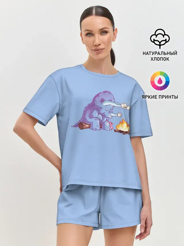 Женская пижама с шортами