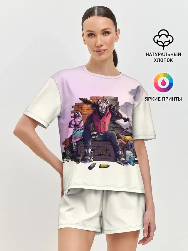 Женская пижама с шортами