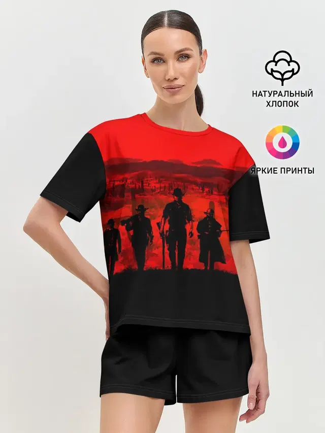 Женская пижама с шортами