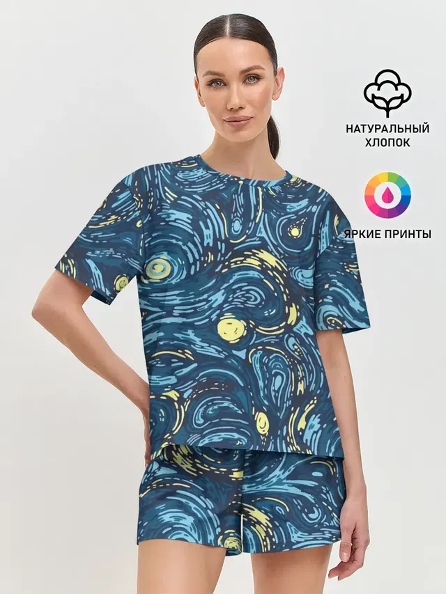 Женская пижама с шортами