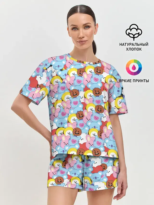 Женская пижама с шортами