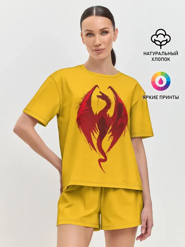 Женская пижама с шортами