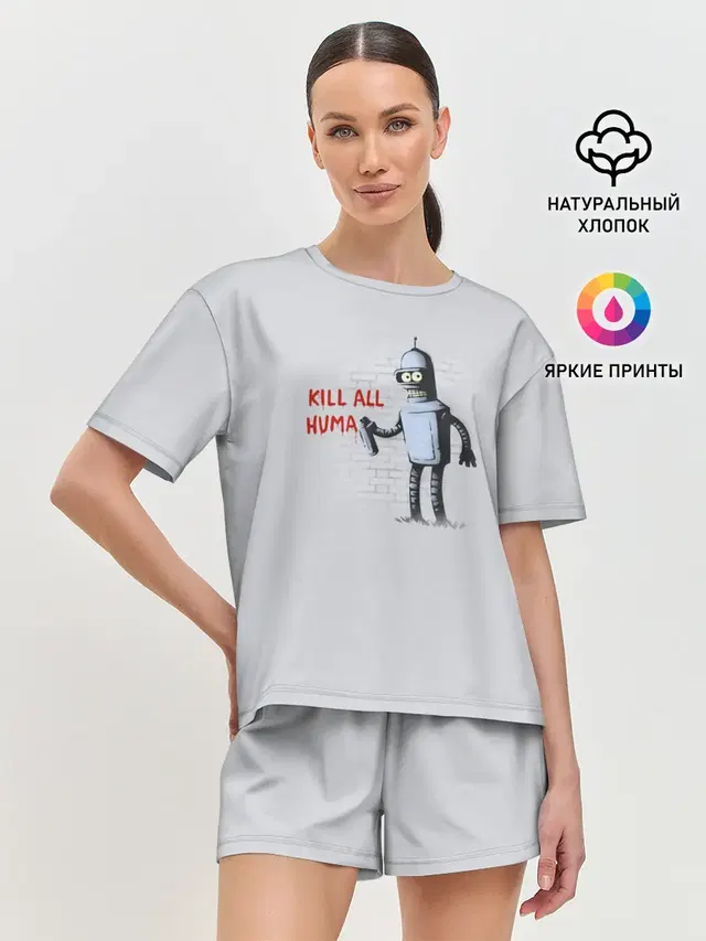 Женская пижама с шортами