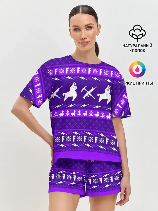 Женская пижама с шортами