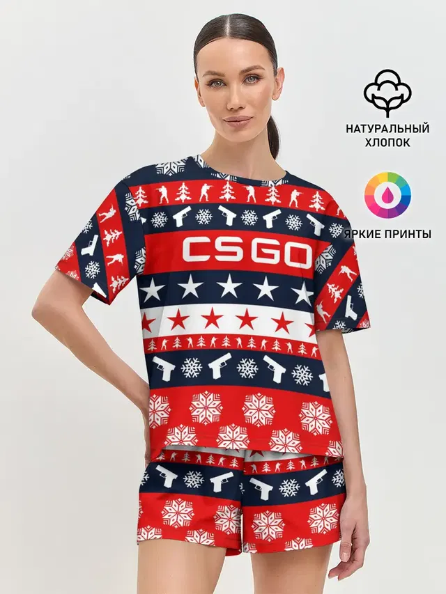 Женская пижама с шортами