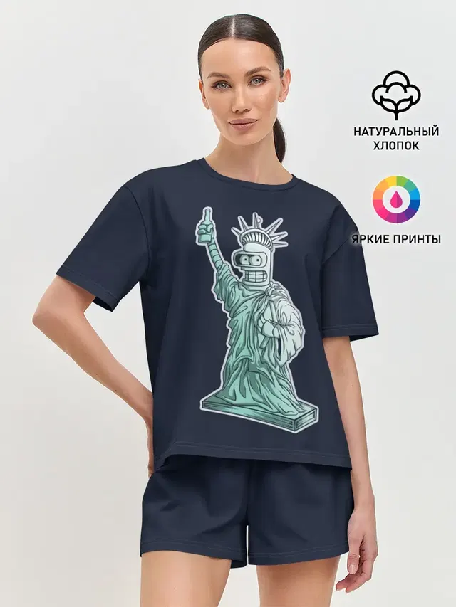 Женская пижама с шортами