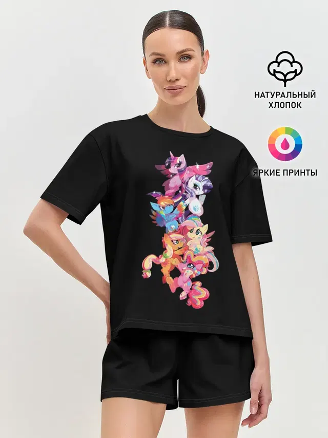 Женская пижама с шортами