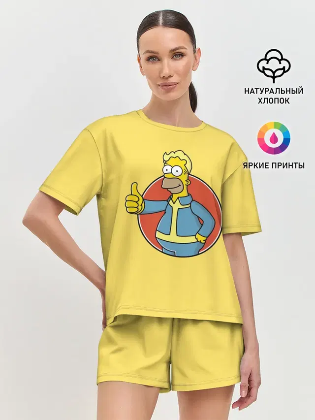 Женская пижама с шортами