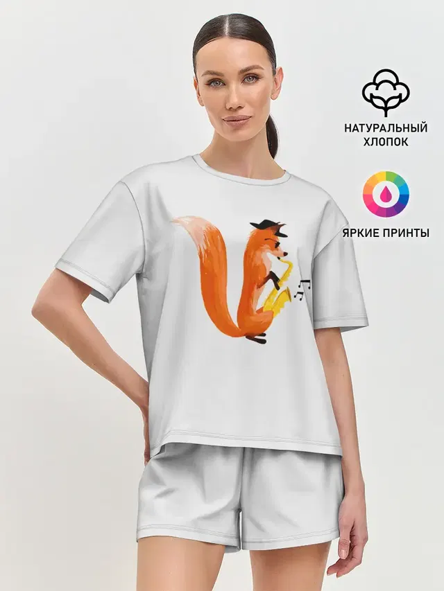 Женская пижама с шортами