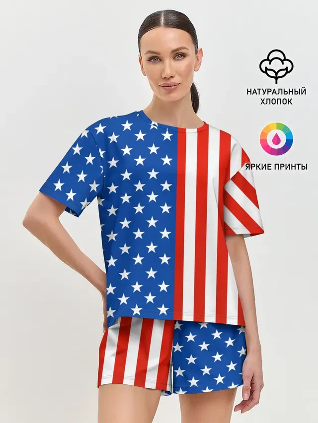 Женская пижама с шортами