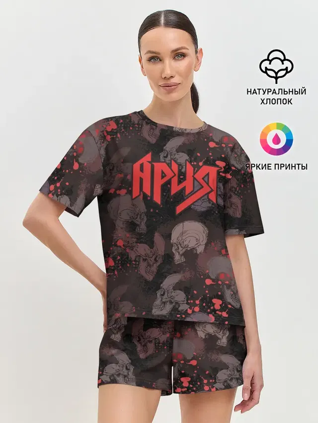 Женская пижама с шортами