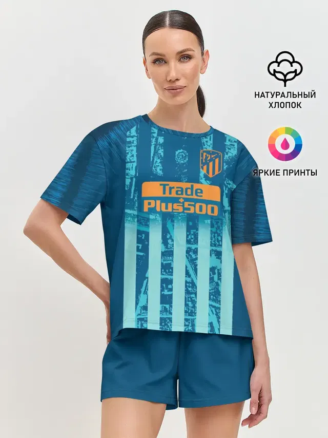 Женская пижама с шортами с принтом «Griezmann alternative 18-19»