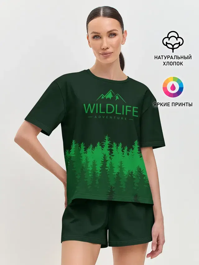Женская пижама с шортами