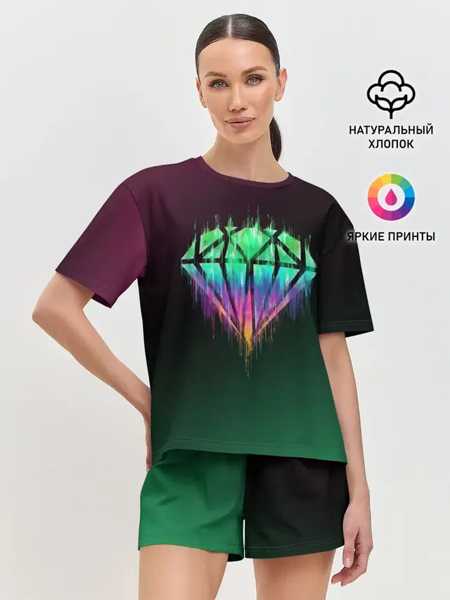 Женская пижама с шортами