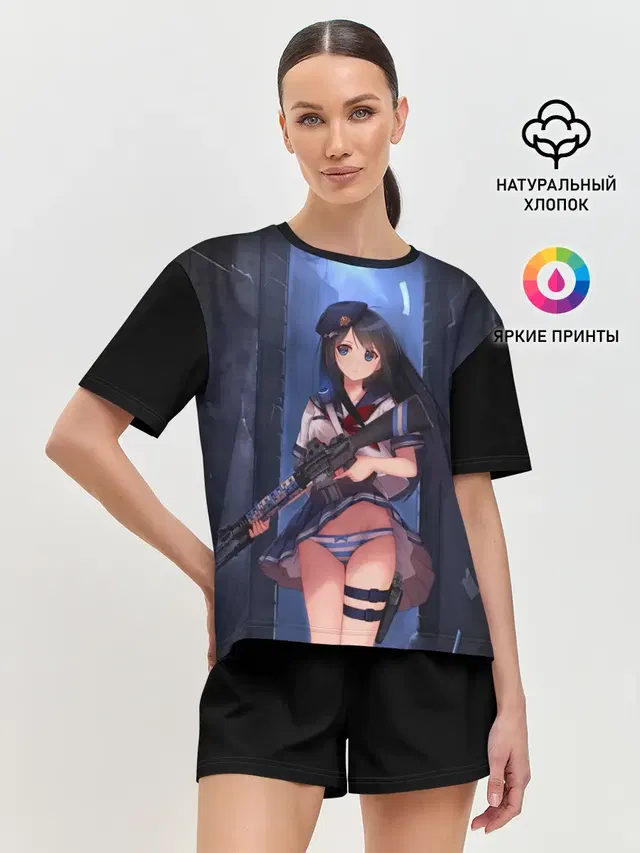 Женская пижама с шортами