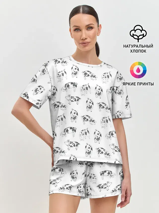 Женская пижама с шортами