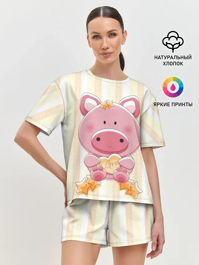 Женская пижама с шортами
