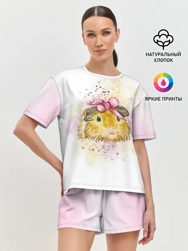 Женская пижама с шортами
