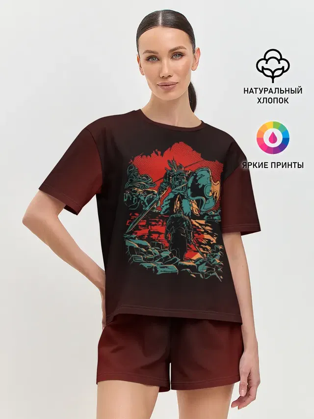 Женская пижама с шортами