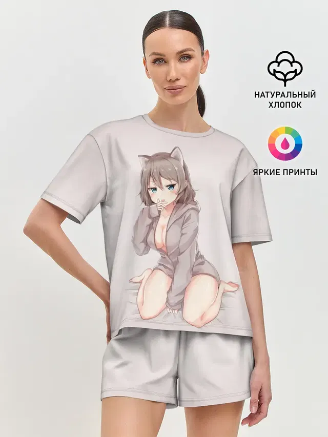 Женская пижама с шортами