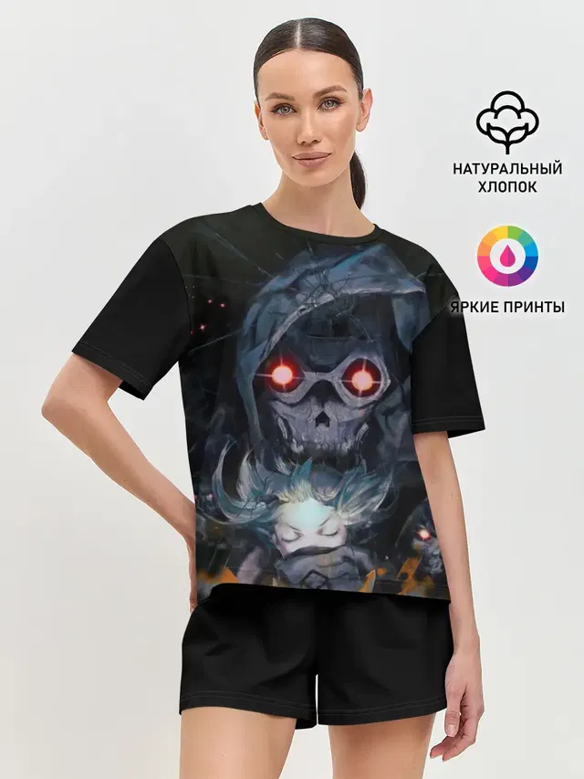 Женская пижама с шортами с принтом «Sword Art Online — SAO Death Gun»