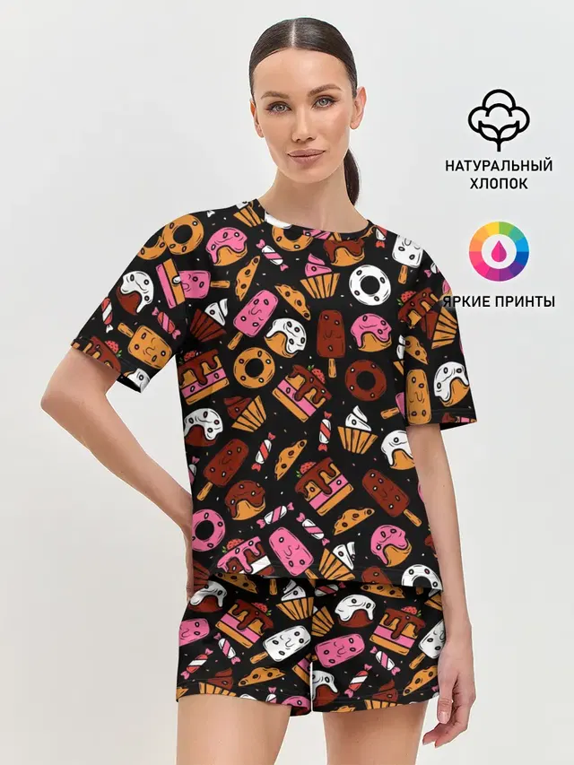Женская пижама с шортами