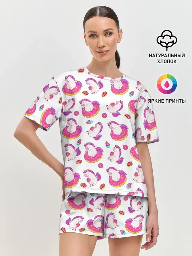 Женская пижама с шортами