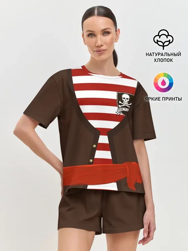 Женская пижама с шортами