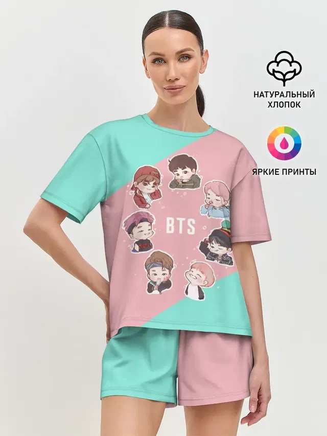 Женская пижама с шортами