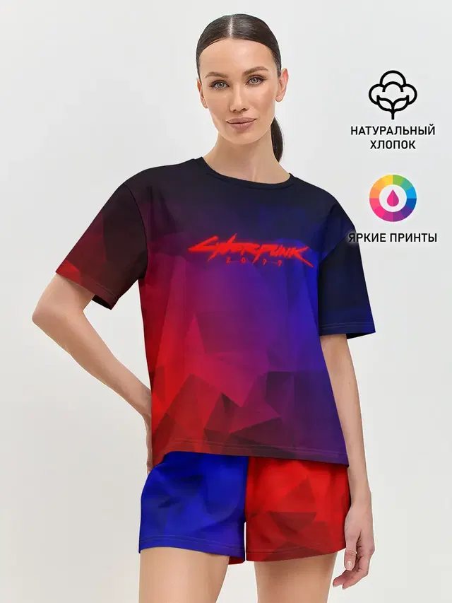 Женская пижама с шортами