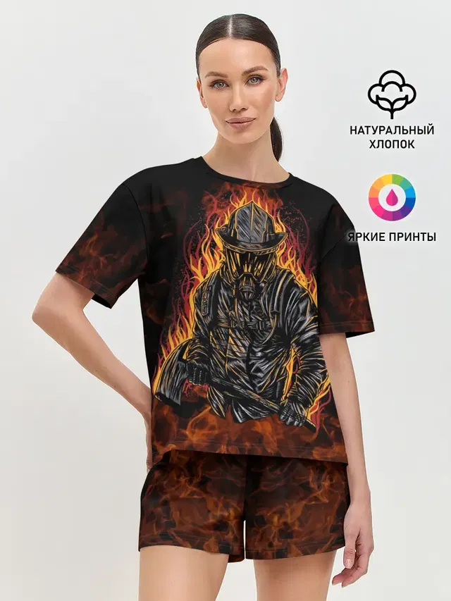 Женская пижама с шортами