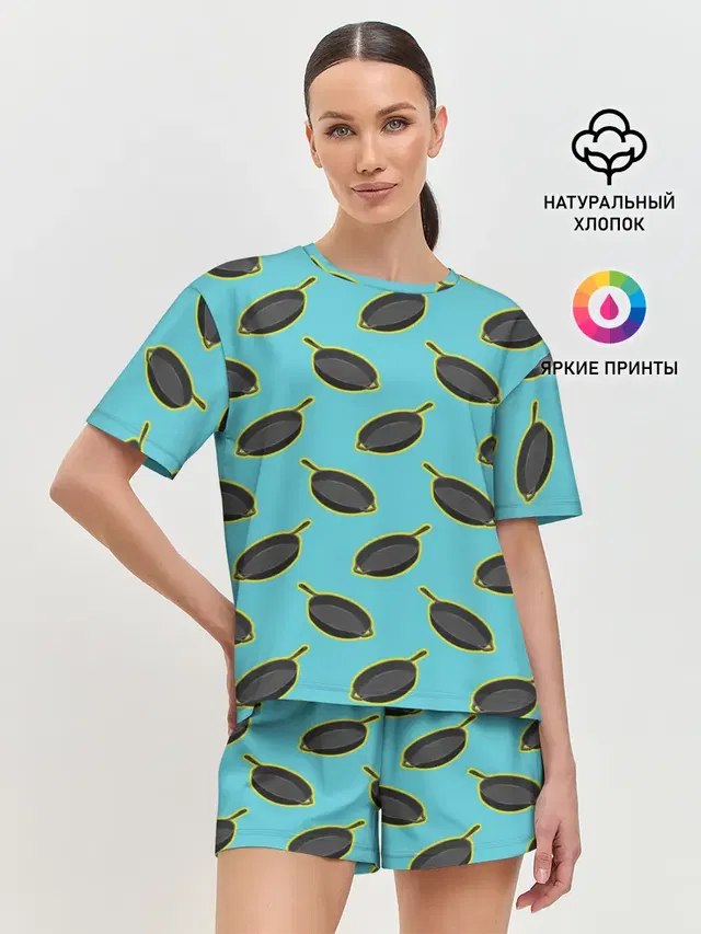 Женская пижама с шортами