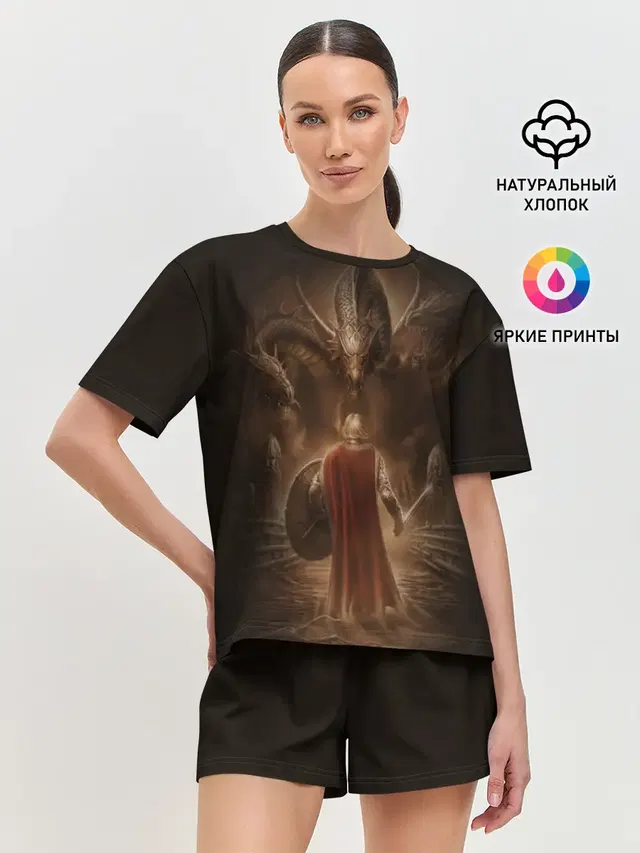 Женская пижама с шортами