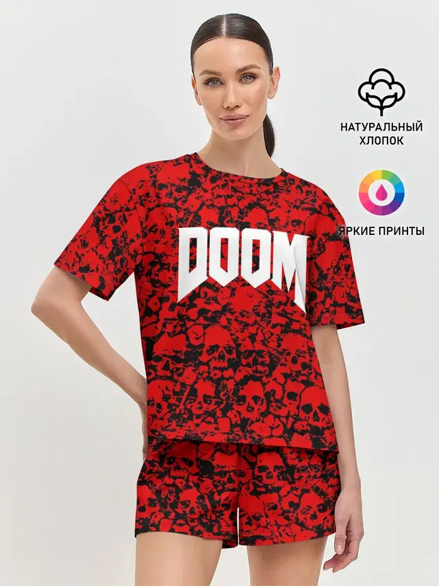 Женская пижама с шортами