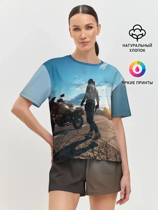 Женская пижама с шортами с принтом «ПАБГ»