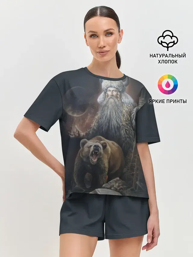 Женская пижама с шортами