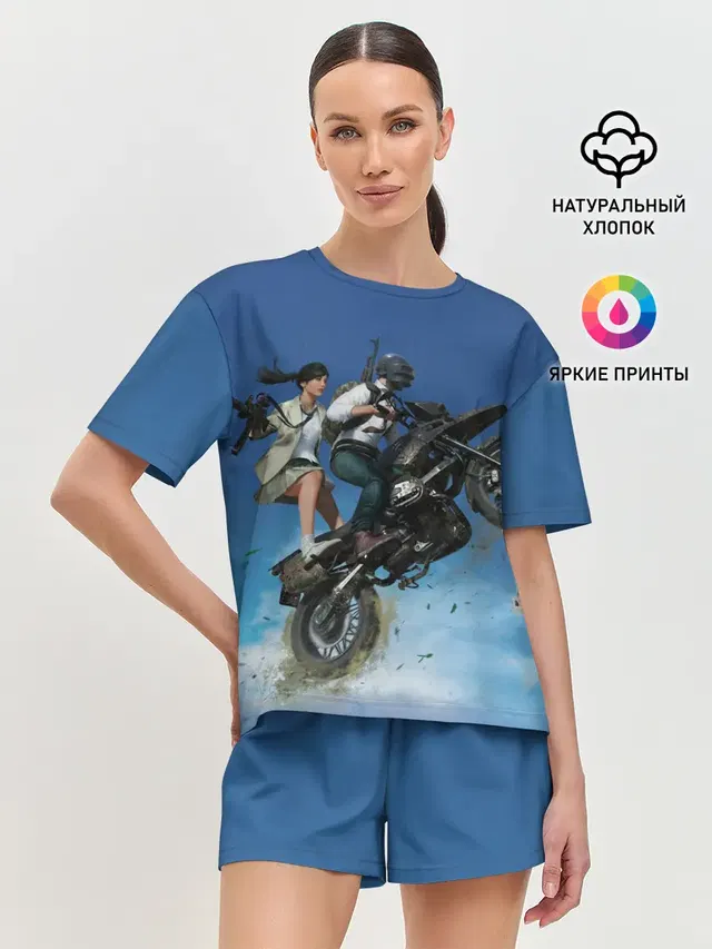 Женская пижама с шортами
