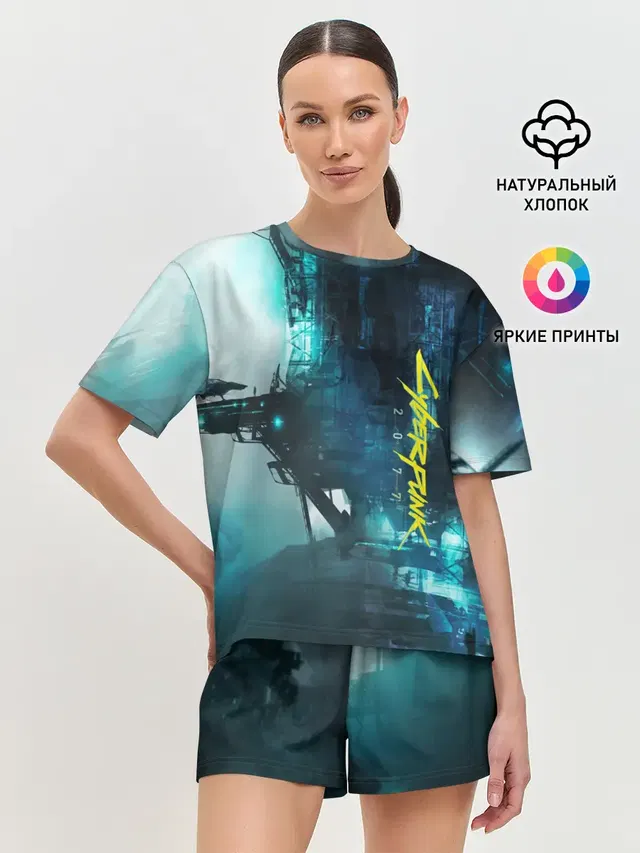 Женская пижама с шортами